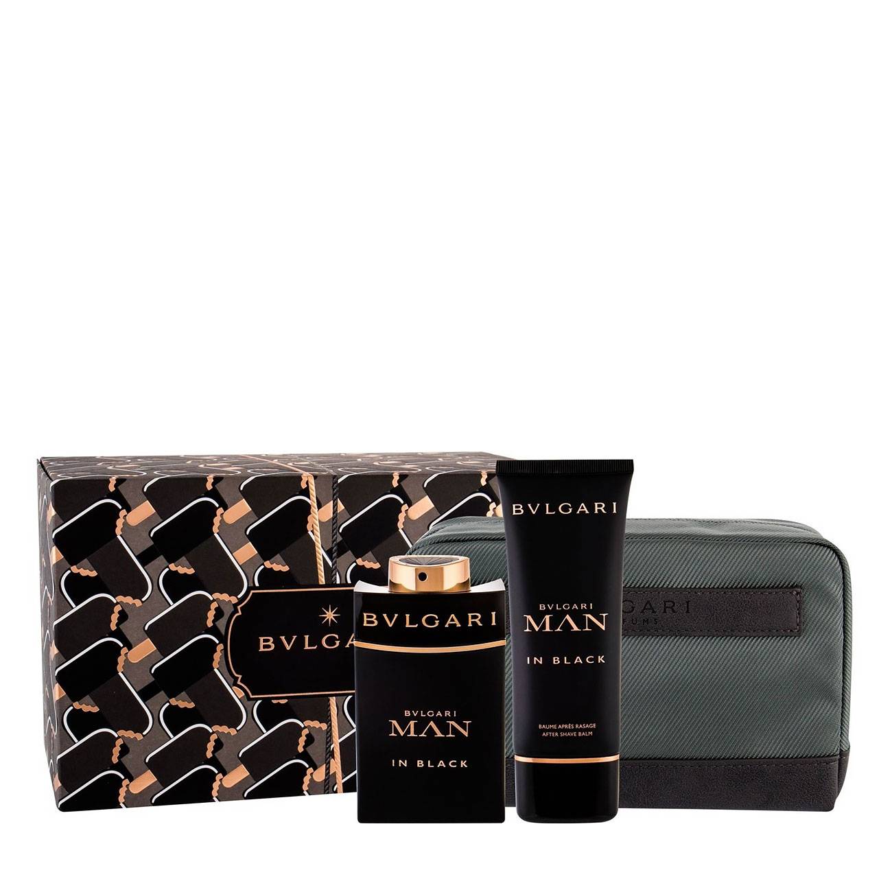 Set parfumuri Bvlgari MAN IN BLACK POUCH SET 200ml cu comanda online