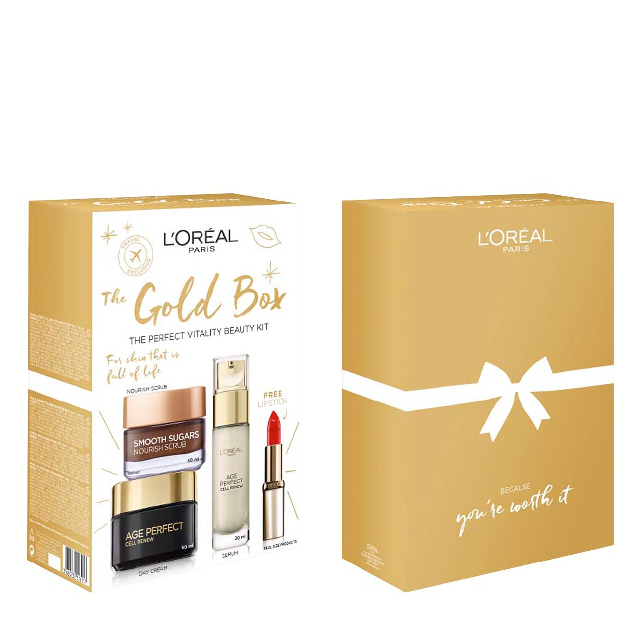 Set ingrijire piele L'Oreal AGE PERFECT THE GOLD BOX SET 130ml cu comanda online