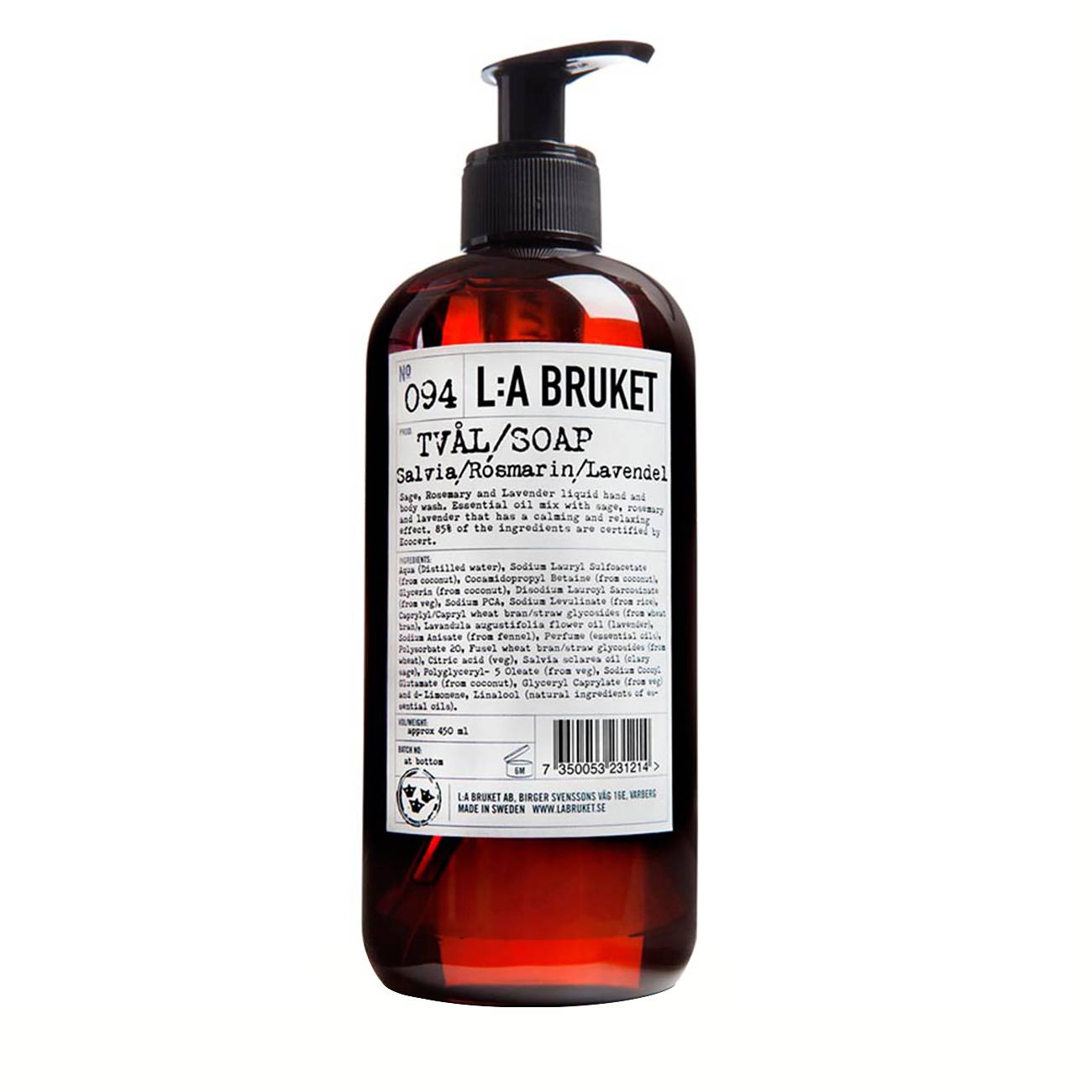 Produs pentru baie L:A BRUKET 094 SOAP SAGE/ROSEMARY/LAVENDER 250ml cu comanda online