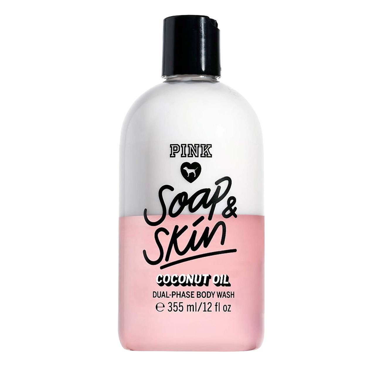 Produs pentru dus si exfoliere Victoria’s Secret PINK SOAP & SKIN COCONUT OIL 355ml cu comanda online